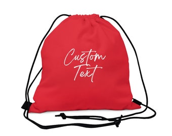 PERSONALIZED DRAWSTRING BAG | Custom Gym Bag | Sports Storage Bag | Drawstring Backpack | Custom Name Bag | Gifts for Him | Gifts for Her