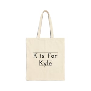 Bolsa de mano para niños con letras personalizadas para nombres / Bolsa de libros con nombre para niños personalizada / Regalo para la vuelta al cole / Bolsa de lona con nombre personalizado