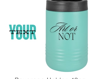 Personalized Can Cooler | Custom Name Bottle Holder 12oz