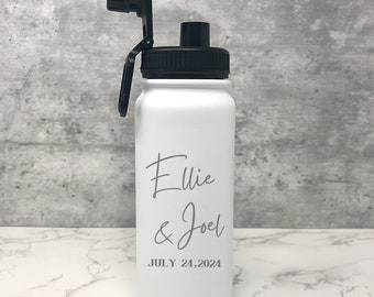 WEDDING WATER BOTTLES 16 oz | Bridal Shower Bottles | Personalized Wedding Favors For Guests | Party Favors | Bulk Wedding Gifts