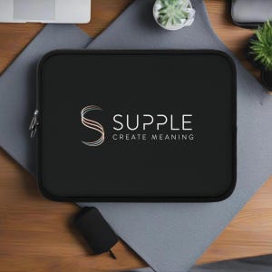 CUSTOM LAPTOP SLEEVE | Custom Logo Laptop Bag | Employee, Client Gifts | Personalized Laptop Sleeve | 7" to 17" Laptop Cases