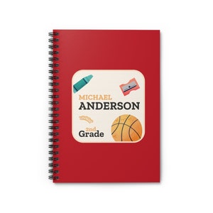Cuadernos personalizados para niños, cuadernos de regreso a la escuela para niños, cuaderno de bienvenida a la escuela, regalo escolar para niños