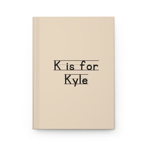 Cuaderno de tapa dura con letras personalizadas para niños / Cuaderno con nombre personalizado para niños / Regalo para la vuelta al cole / Libro escolar con nombre