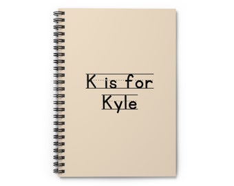 Personalized School Journal | Custom Name Kids Spiral Notebook