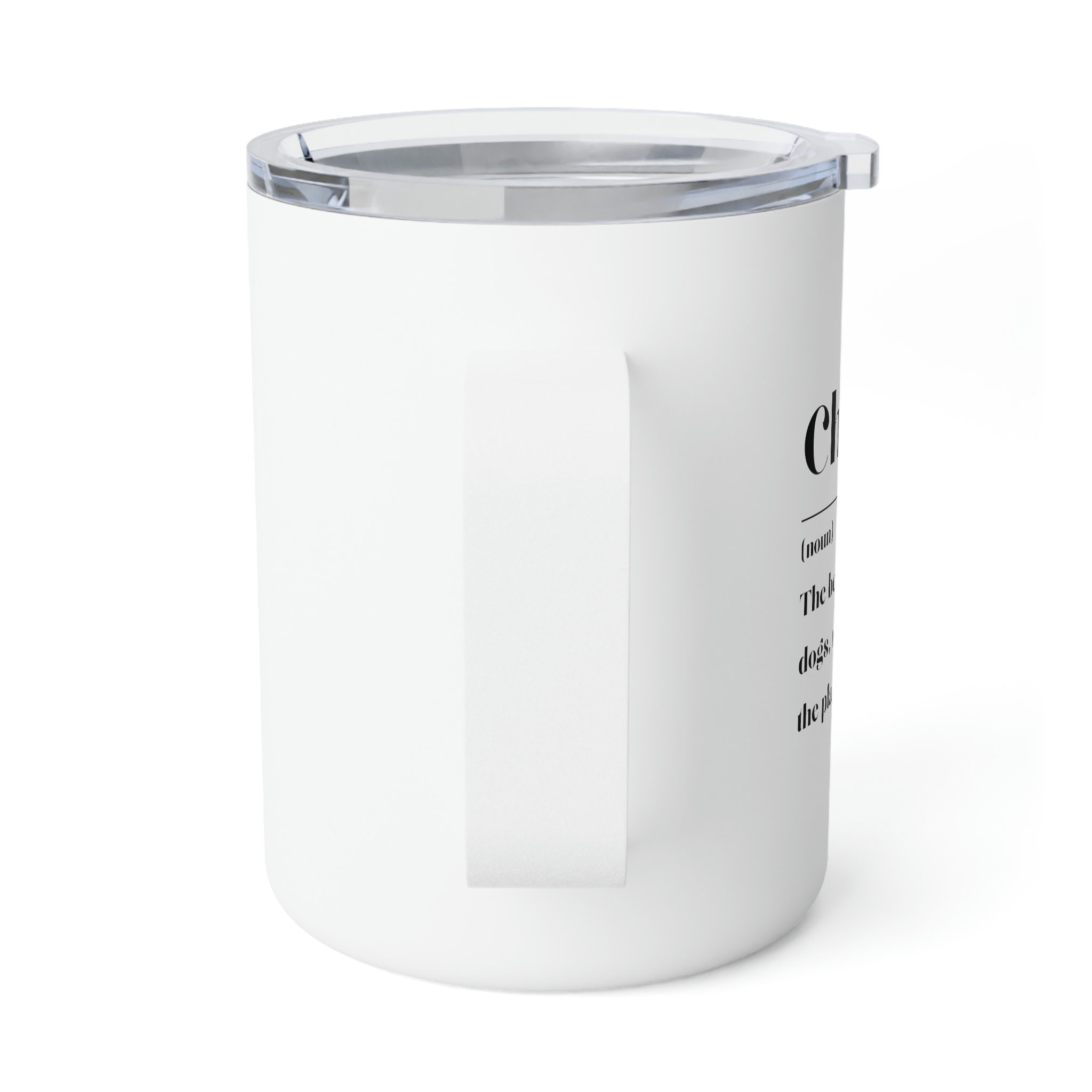 Personalized 10 Oz Insulated Coffee Mug, Custom Name on Back, Cute