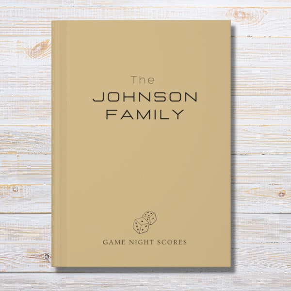 Cahier à couverture rigide Game Night Keeper | Journal de famille personnalisé