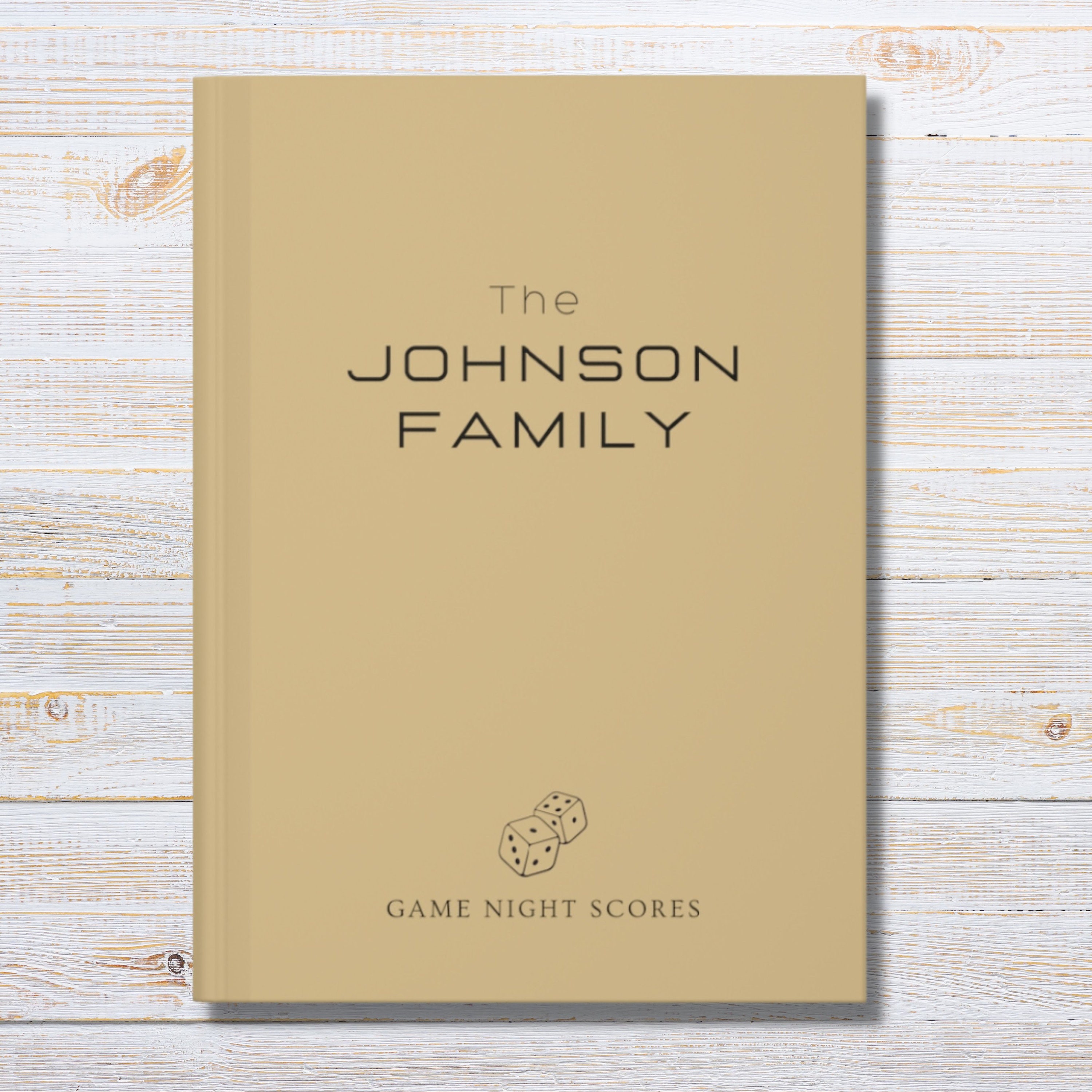 CUSTOM Family Game Night SCORE BOOK | Personalized Game Gifts | Score Keeping Record Book | Fun Notebook For Party Games | Housewarming Gift
