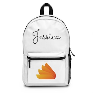 CUSTOM UNISEX BACKPACK | Lightweight School Bookbag | Personalized Travel Bag | Custom Logo Backpack | Employee, Client Gifts