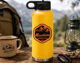 Custom Logo Water Bottle, 20oz Stainless Steel Bottle, Personalized Company Gifts