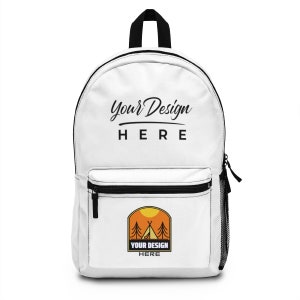 CUSTOM UNISEX BACKPACK | Lightweight School Bookbag | Personalized Travel Bag | Custom Logo Backpack | Employee, Client Gifts