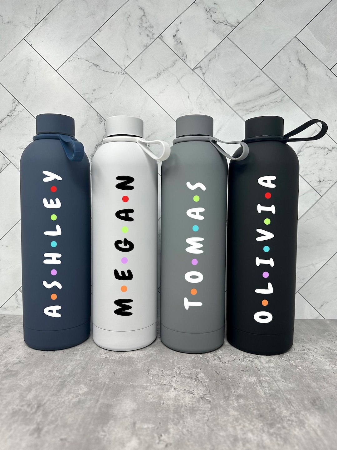 Custom Name Bottle 25oz | Personalized Stainless Steel Water Bottle ...