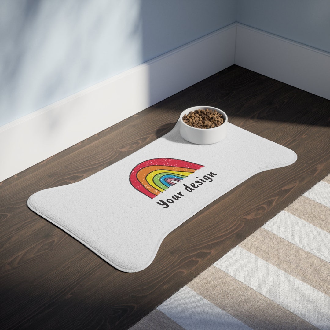 CUSTOM PET Food MAT 2 Shapes Custom Dog Placemat Custom Cat Etsy