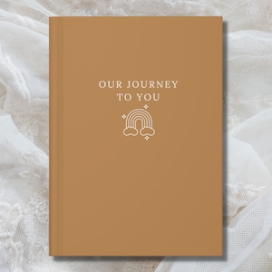 Custom BABY Shower Gift | Our Journey To You Journal | Advice For Parents | Personalized Name Journal | Wishes For Baby | Baby Advice Book