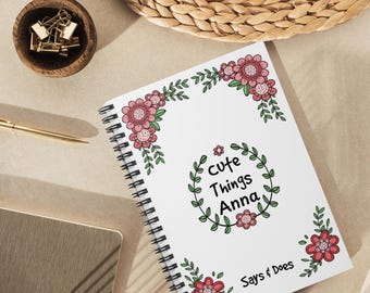 Baby Memory Journal | Personalized Kids Sayings Spiral Notebook