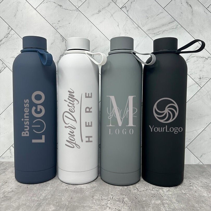 Floogals Logo Personalized 20 oz Screw Top Water Bottle with Straw