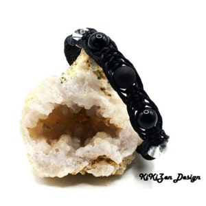 EMF Shield, AAA Grade Clear Quartz , AA Grade Black Tourmaline and Shungite , Shamballa Healing Bracelet