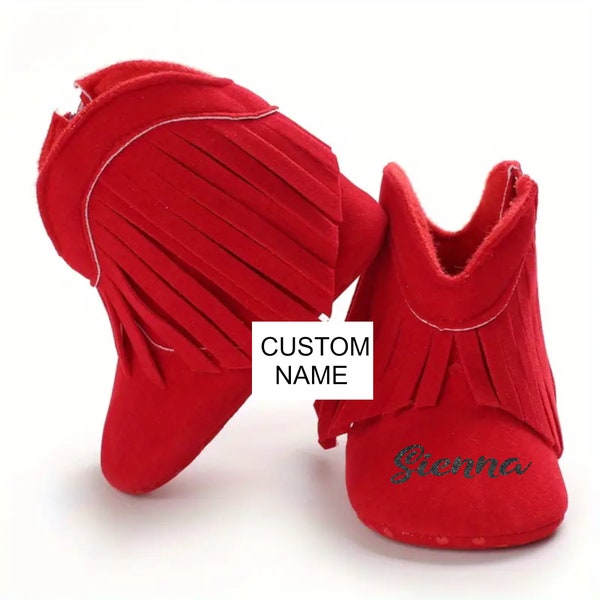 Red Cowboy Boots Etsy