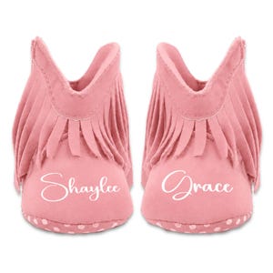 Custom Pink Cowgirl Baby Boots – Personalized Western Gift for Newborns and toddlers