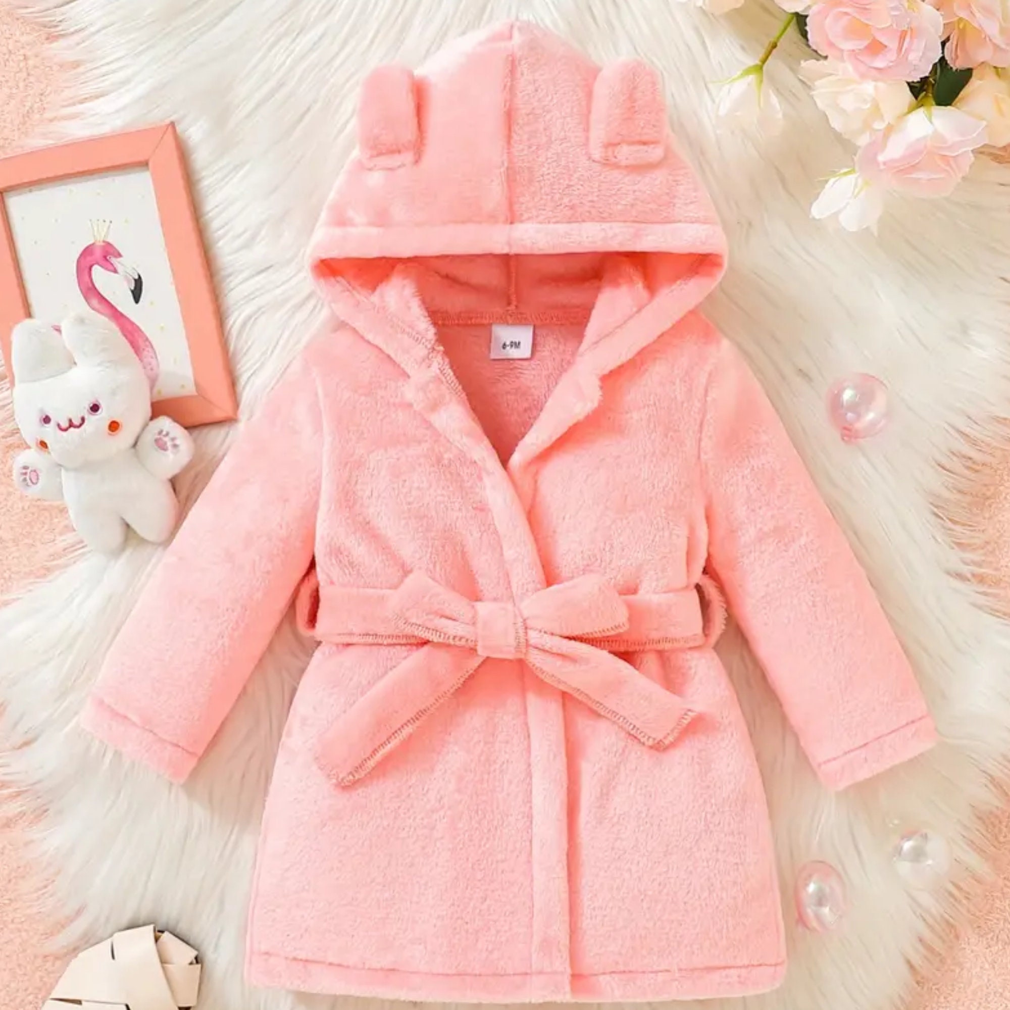 Customized Soft Bathrobes for Babies, Bathrobes for Kids, Custom Baby