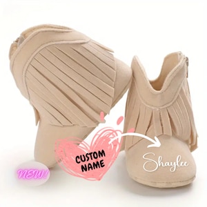 Custom Baby Shoes, Personalized Baby Shoes, Cowboy Baby Boots, Warm Boots, Baby Shower Gift, Baby Girl Gift, Baby Boots, Crib Booties