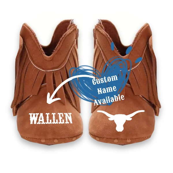 Wallen, Country music, Personalized Baby Shoes, Cowboy Baby Boots, Baby Shower Gift, Baby Gift, Baby Boots, Music Fan Gift