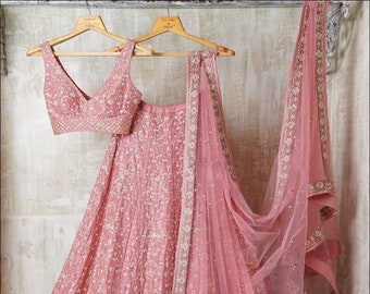 Designer lehenga choli pour femmes tenues de soirée Bollywood lengha sari, tenues de mariage indiennes imprimées lehenga cousu sur mesure avec dupatta, robes