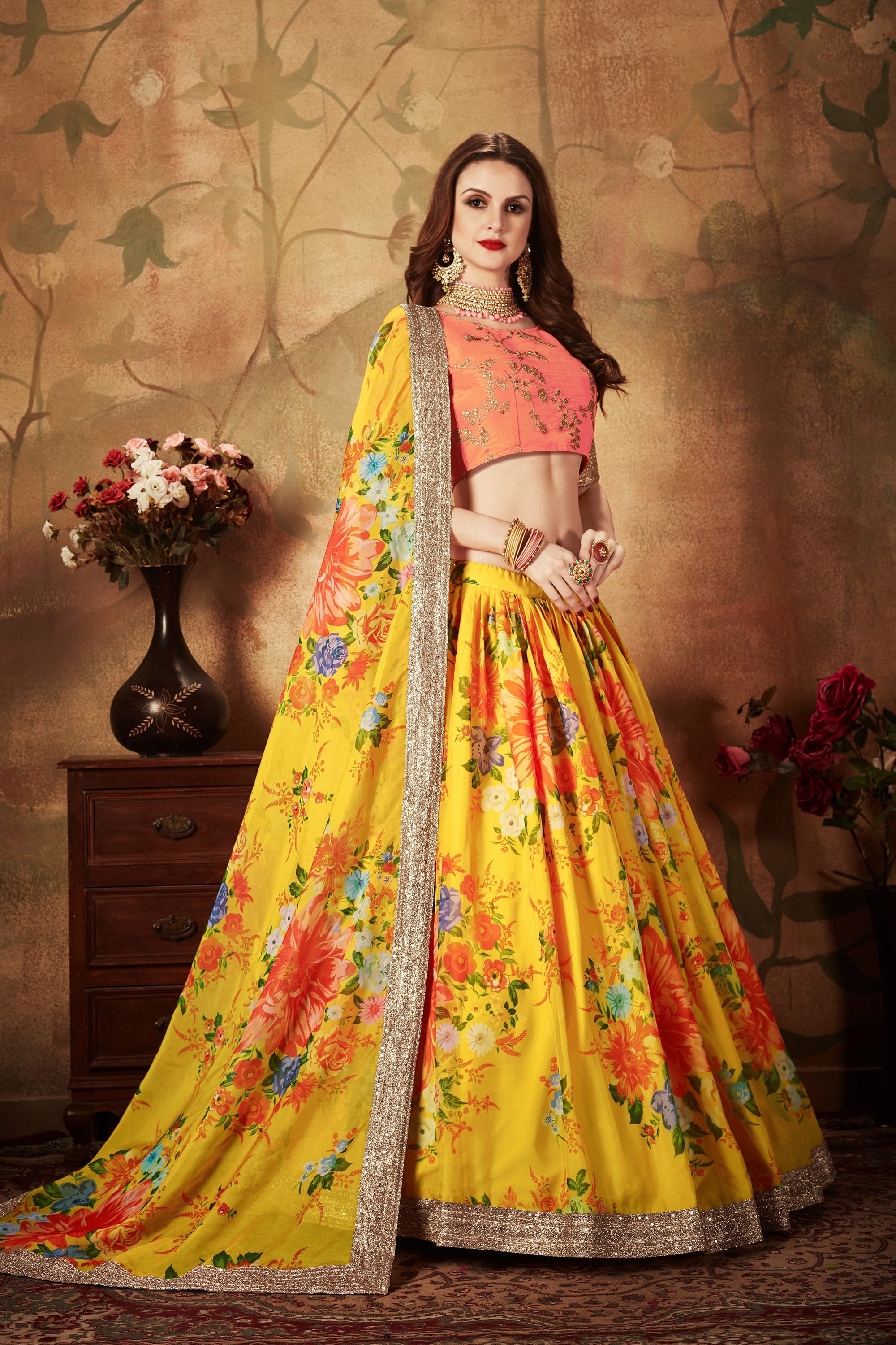 Sabyasachi organza clearance lehenga