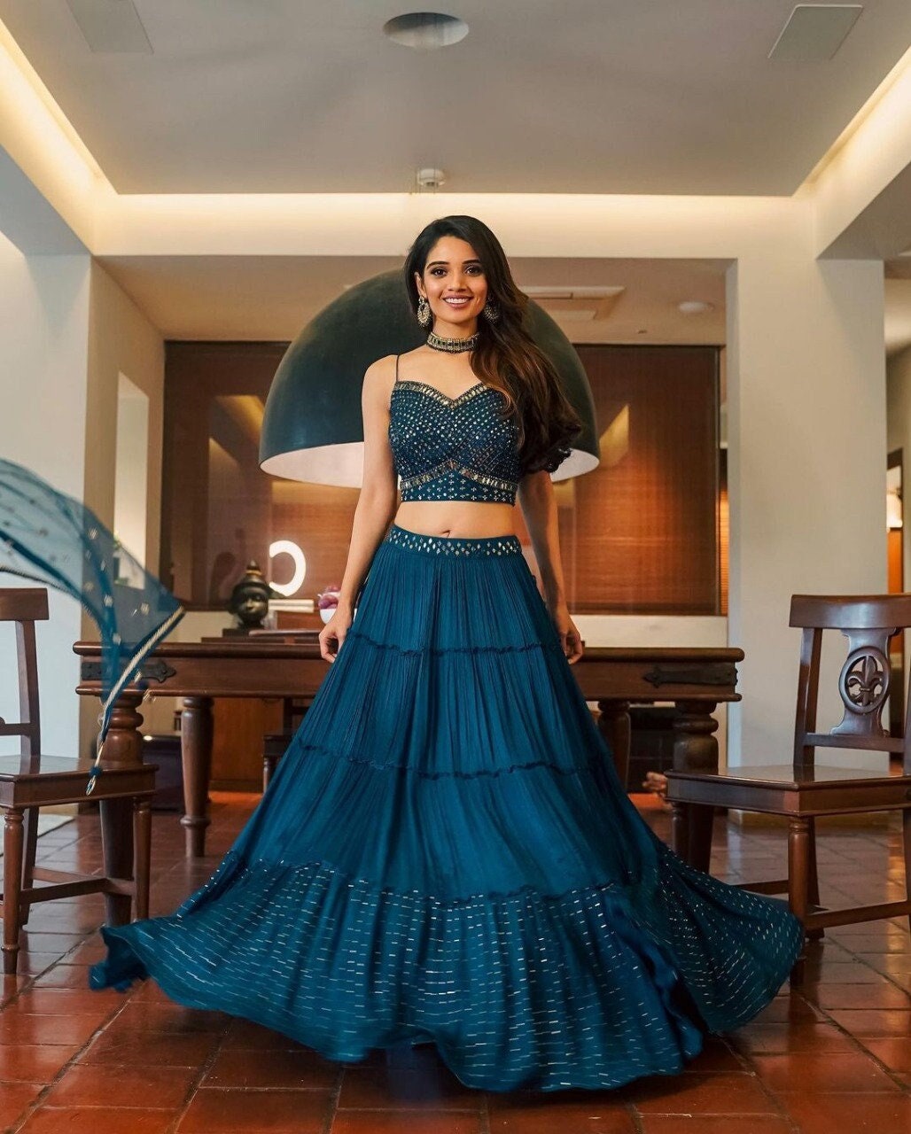 Crop Top Lehenga | Ethnicroop