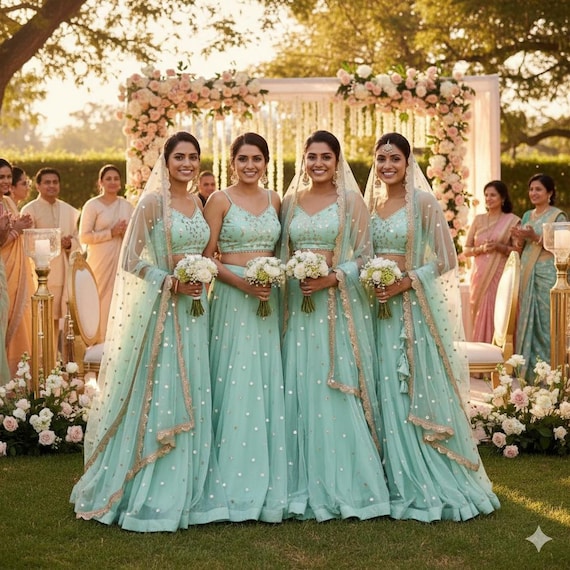 seafoam green bridesmaid dress Seafoam Green and Charcoal Gray Wedding Party