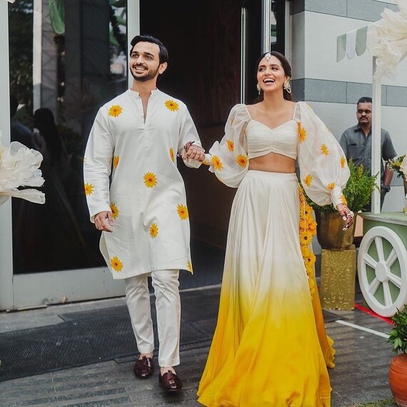 Husband wife top combo dress