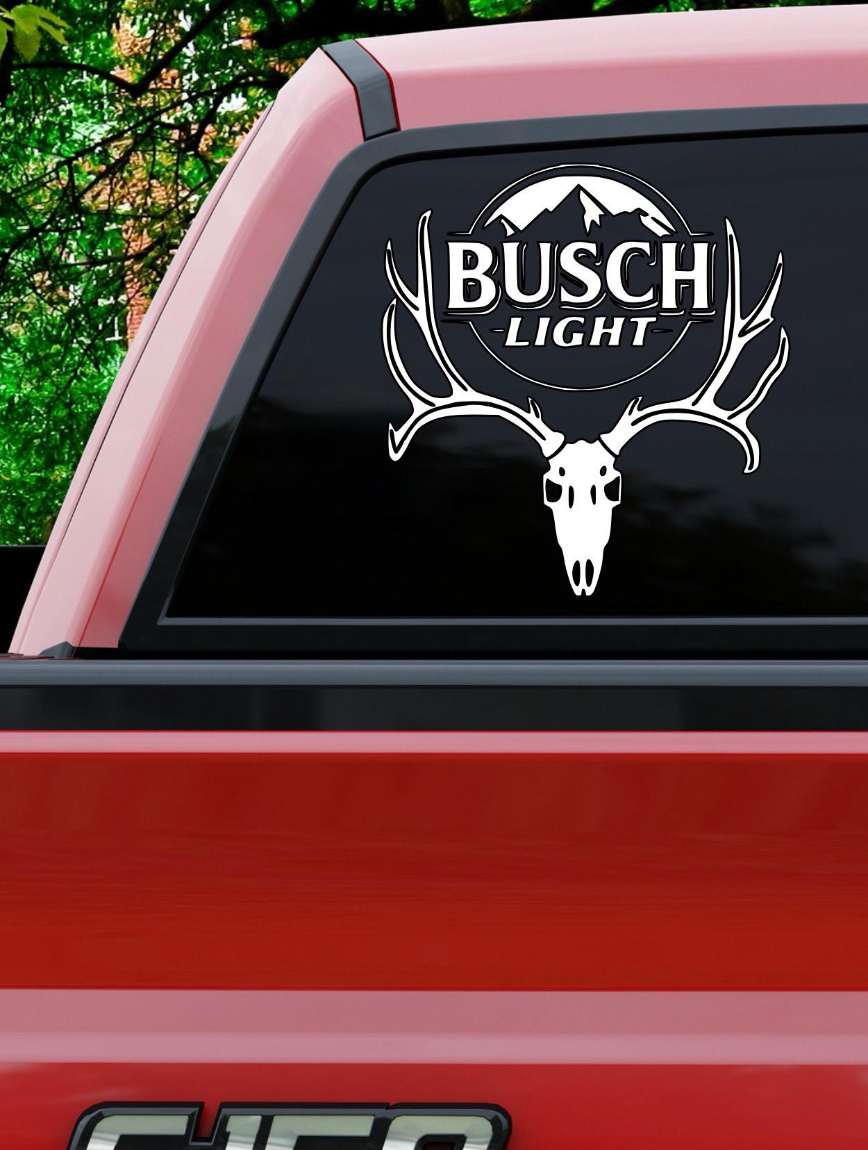 Busch light buck decal for car home Tumblr laptop ect. I would recommend 3 inches+  for better visibility