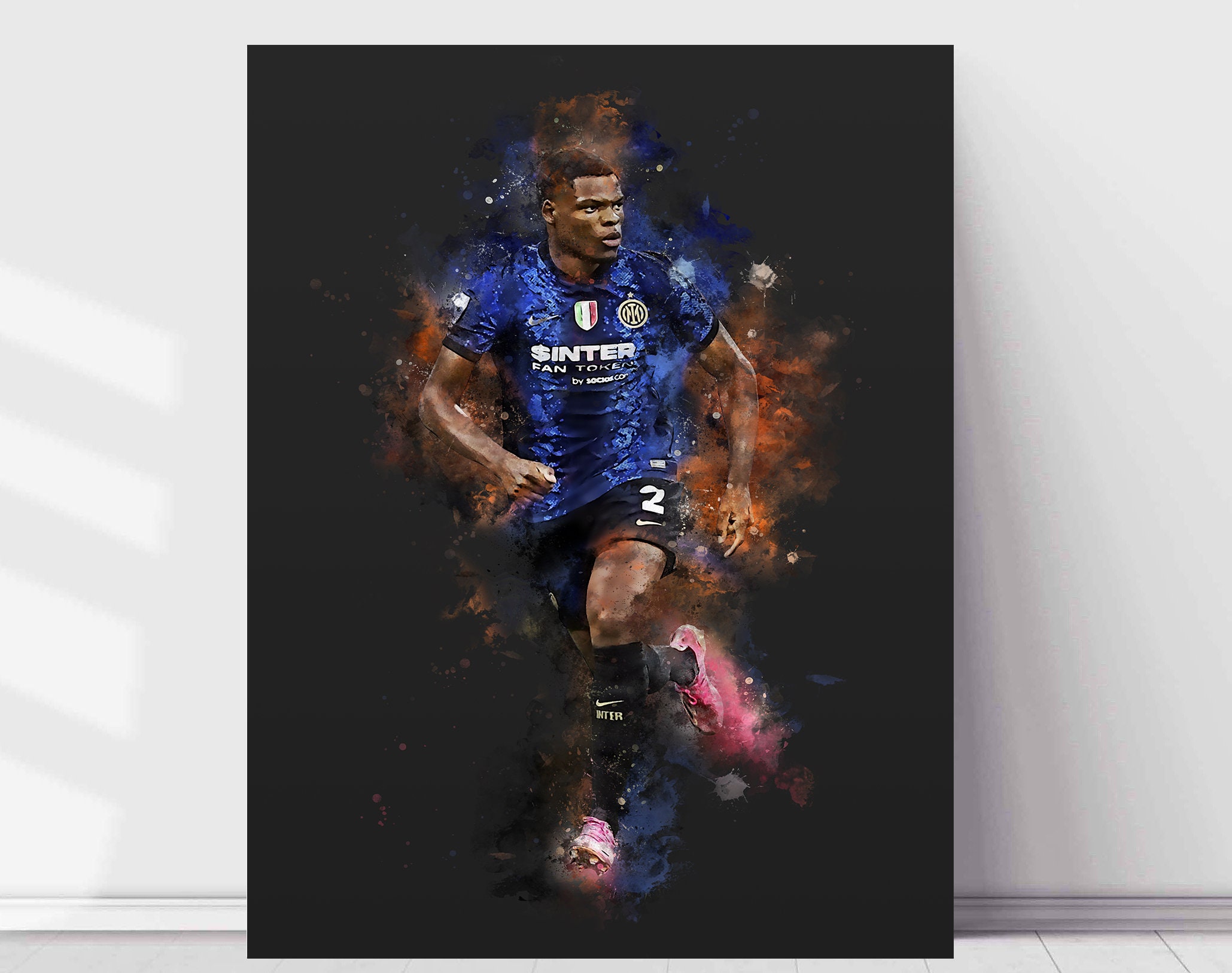 Dumfries Football Poster Football Wall Decoration Nursery Etsy