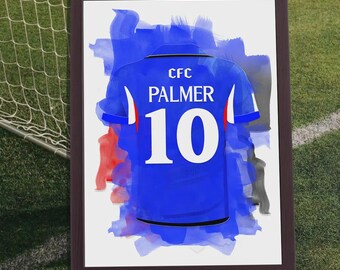 Cole Palmer Digital Poster - Chelsea Legend Wall Art - Football Print - Retro Premier League Decor - High Res 300 DPI JPG - Instant Download