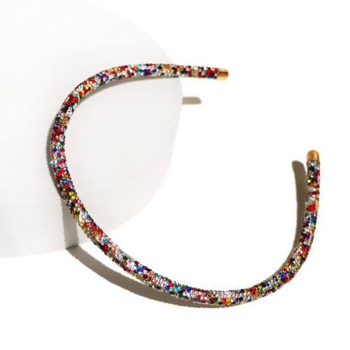 Glitter Double Thin Headband Etsy