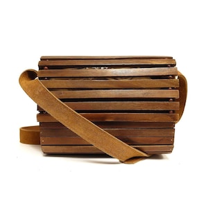 Wooden Rectangle Cross Bag Fashion Women Cross Bag Unique Bag