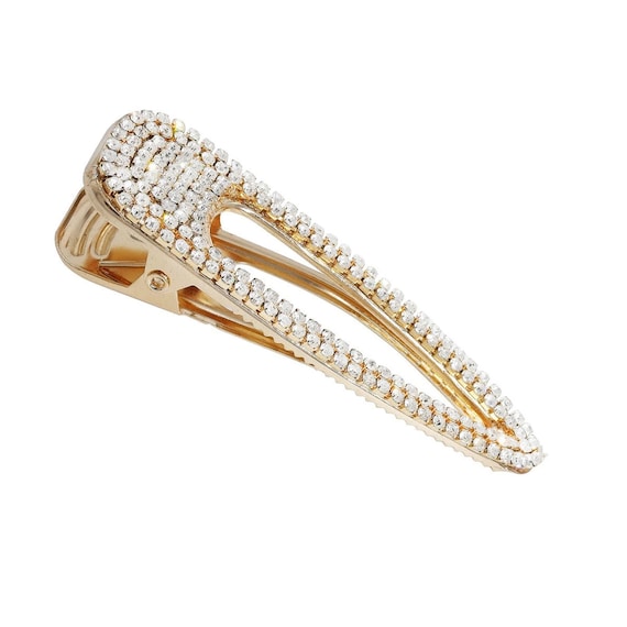 Cubic Zirconia Hair Clips Amazon.com : Rhinestone Alligator Hair Clip for Women Cubic  main image 3