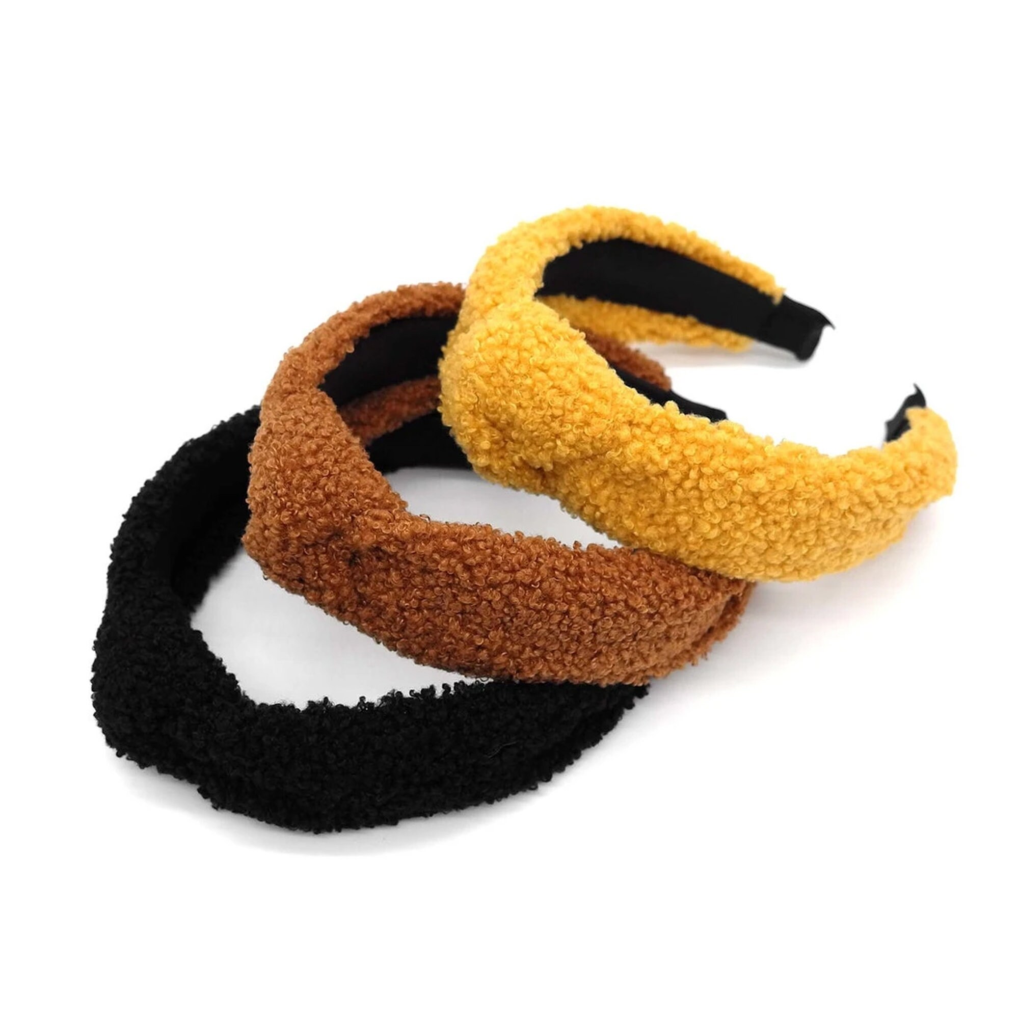 Knotted Teddy Bear Fabric Headband: Women display picture 1