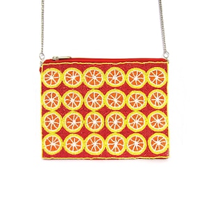 Lemon Orange Perlen Tropical Clutch & Body Cross Tasche Für Frauen Sommer Täglich Mode-Accessoires