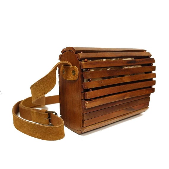 Wooden Rectangle Cross Bag Fashion Women Cross Bag Unique Bag