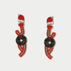 JOY Letter Christmas Drop Earrings, Unique Fashion Lettering Party Earrings