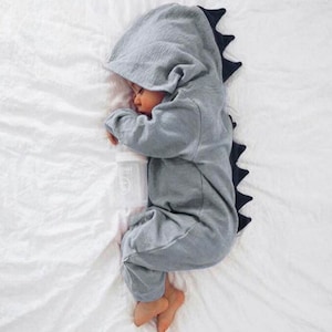 Baby Dinosaur Romper Baby Gift image 1