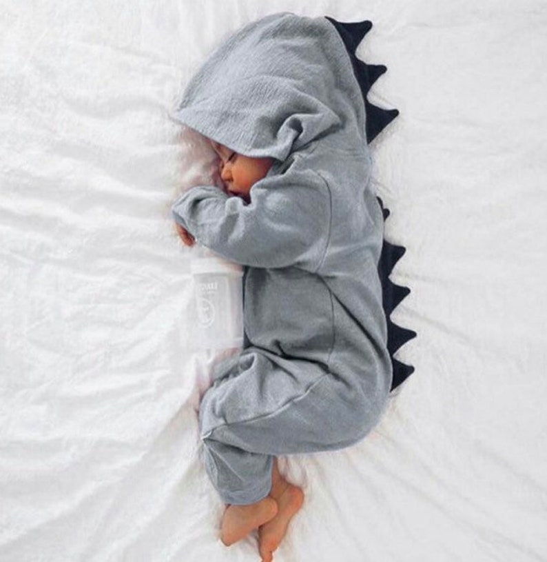 Baby Dinosaur Romper Baby Gift image 1