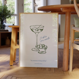 De zoetheid van niets doen poster | Fysieke afdruk |