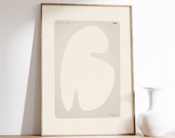 Napoli, Italia Poster | Physical Print | Aesthetic | Travel | Contemporary | Wall Art | Beach | Coastal Mediterranean | Minimalism