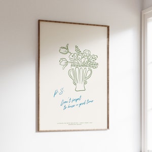 Cartel de Dolce Vita del florero / Impresión física /