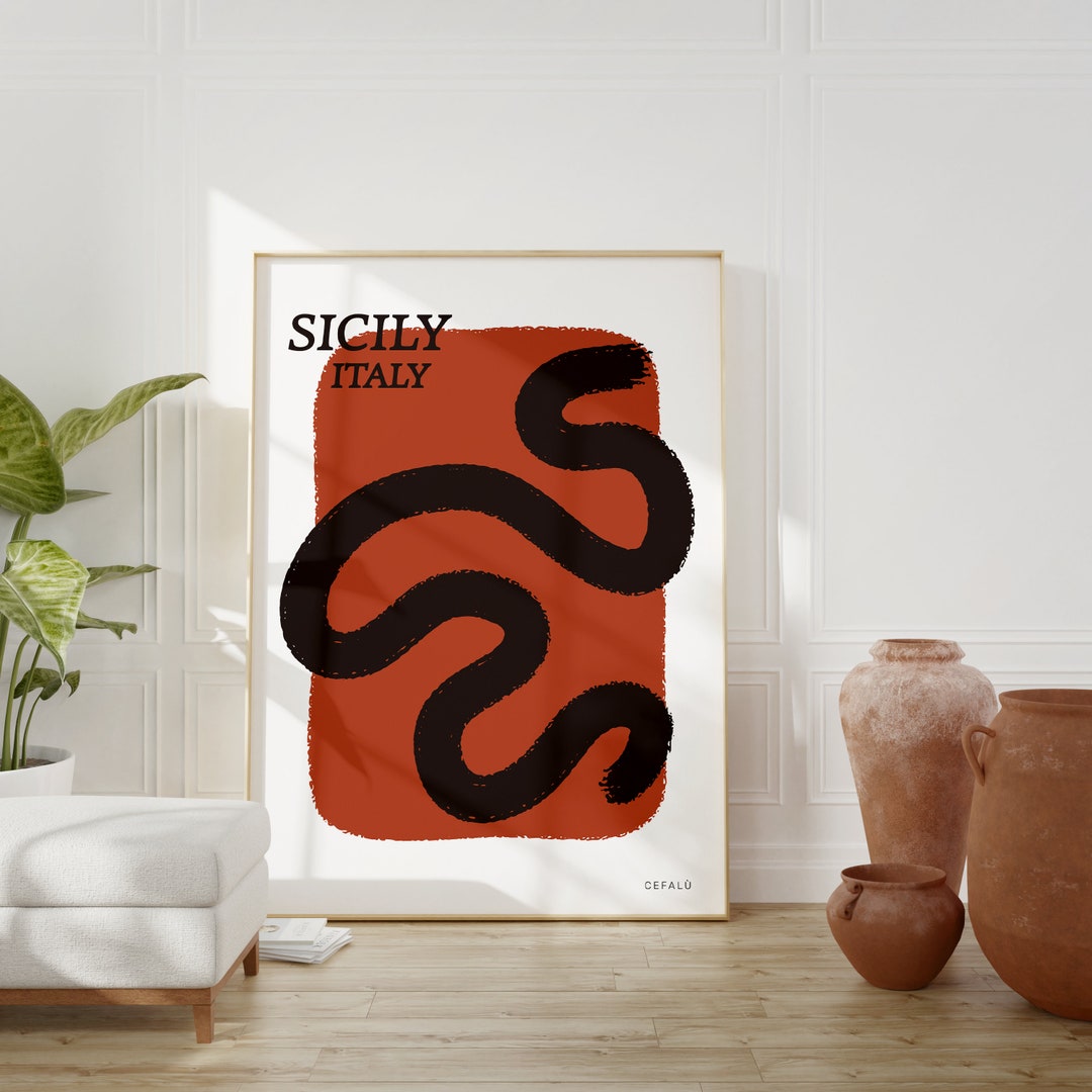 Sicily, Italy Poster | Physical Print | Aesthetic | Travel | Boho ...