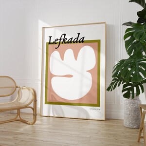 Lefkada Greece Poster | Physical Print | Aesthetic | Travel | Contemporary | Wall Art | Beach | Coastal Mediterranean
