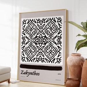 Zakynthos, Greece Poster | Physical Print | Aesthetic | Travel | Contemporary | Wall Art | Beach | Coastal Mediterranean | Minimalism