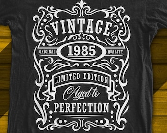 40th Birthday Svg | 40th Birthday Shirt | Vintage 1985 Svg | 1985 Aged to perfection | Aged to Perfection Svg | 40th Birthday Gift Idea