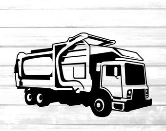 Garbage truck operator svg / garbage collector cut file / driver clip art